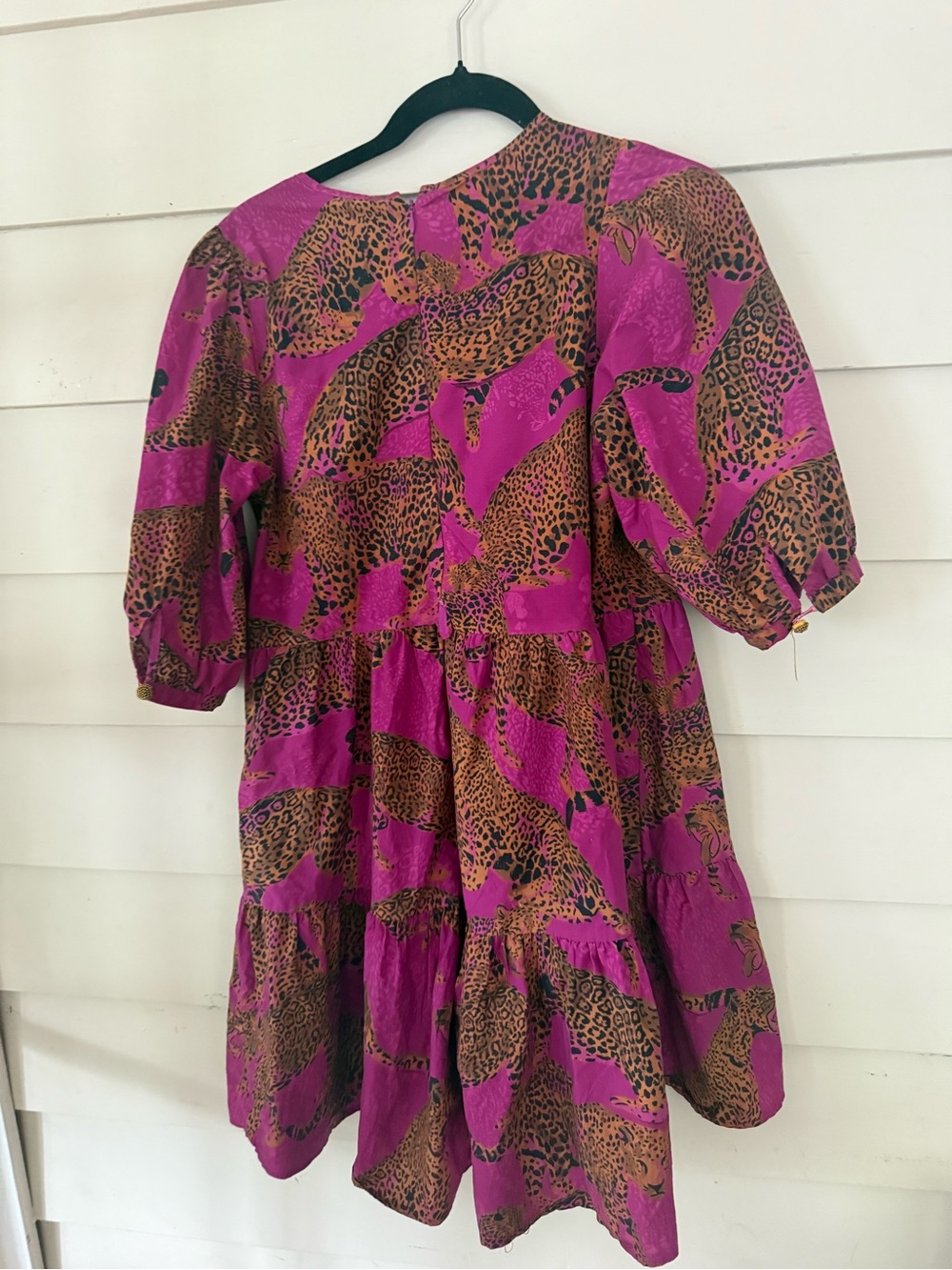 Farm RioPink Leopard Print Tiered Mini Dress - Picture 10 of 12